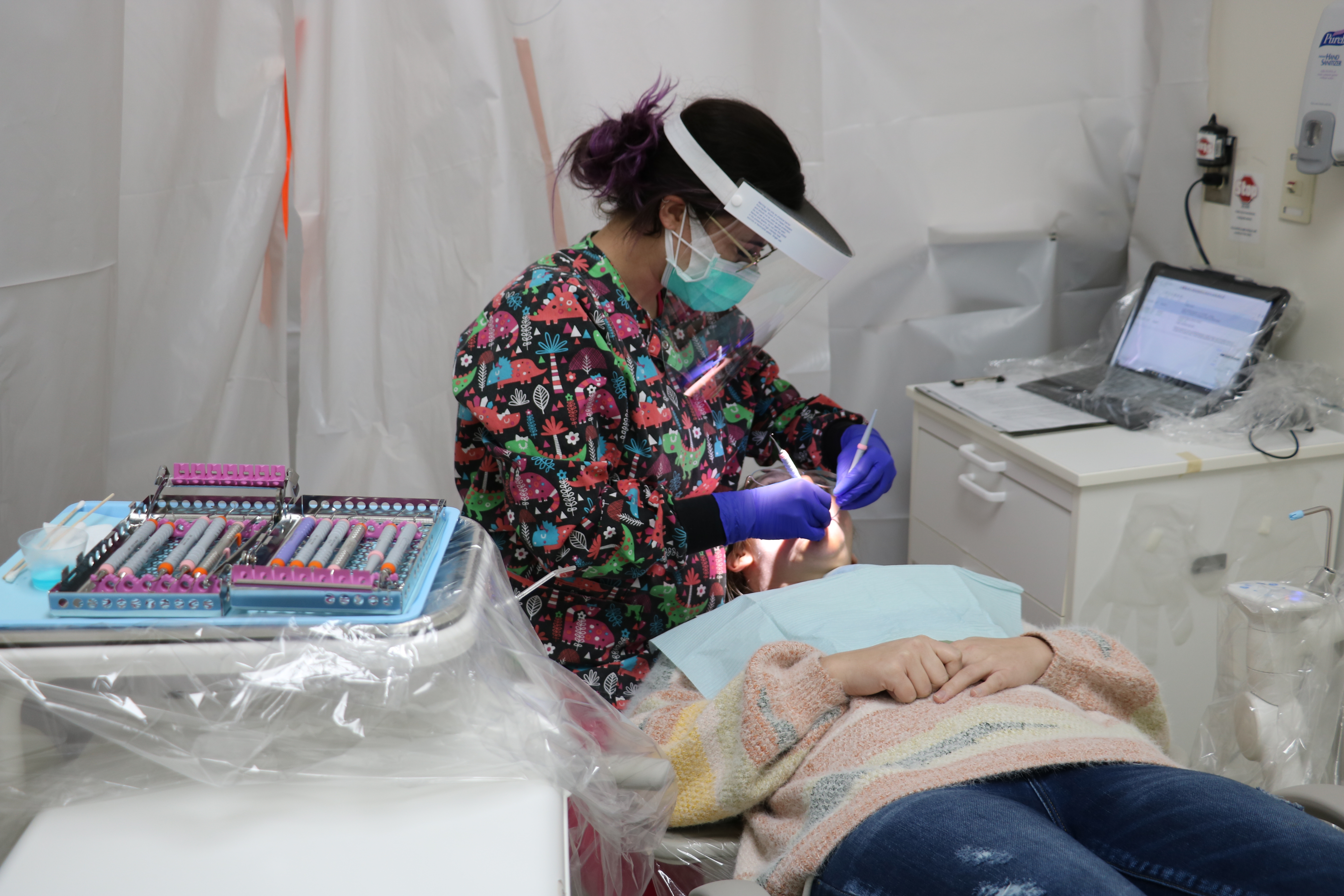 Student Working In GFC MSU Dental Clinic