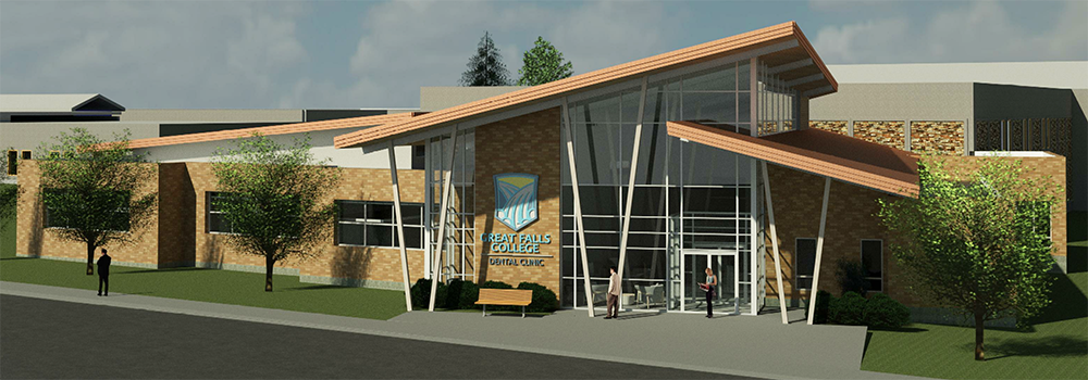 Rendering of the new Dental Clinic addition