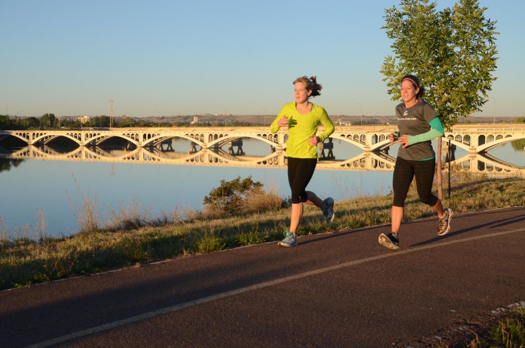 Runners on the Rivers Edge Trail