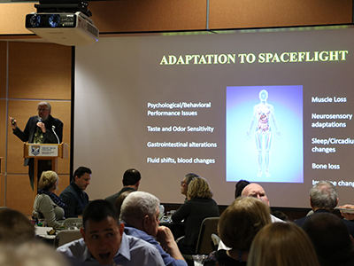 A dinner presentation of Human Adaptation To Space Flight
