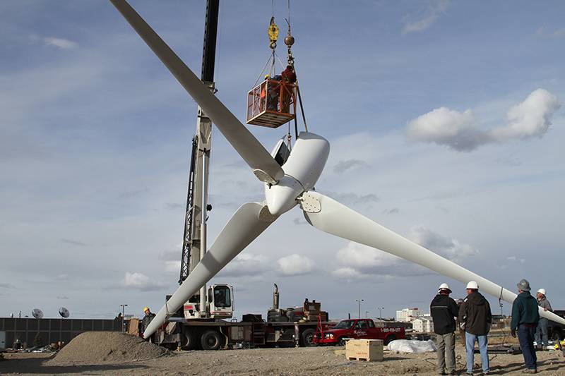 The GFC MSU wind turbine.