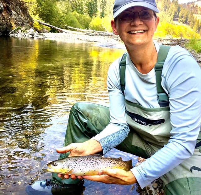 Dr. Stephanie Erdmann fishing