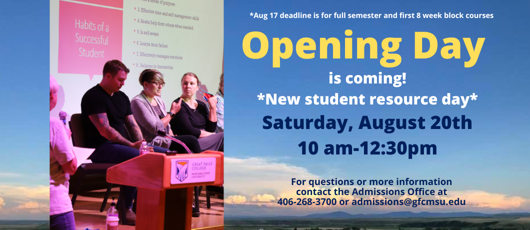 Opening Day Is Coming! *New Student Resource Day* Saturday, August 20th from 10am-12:30pm