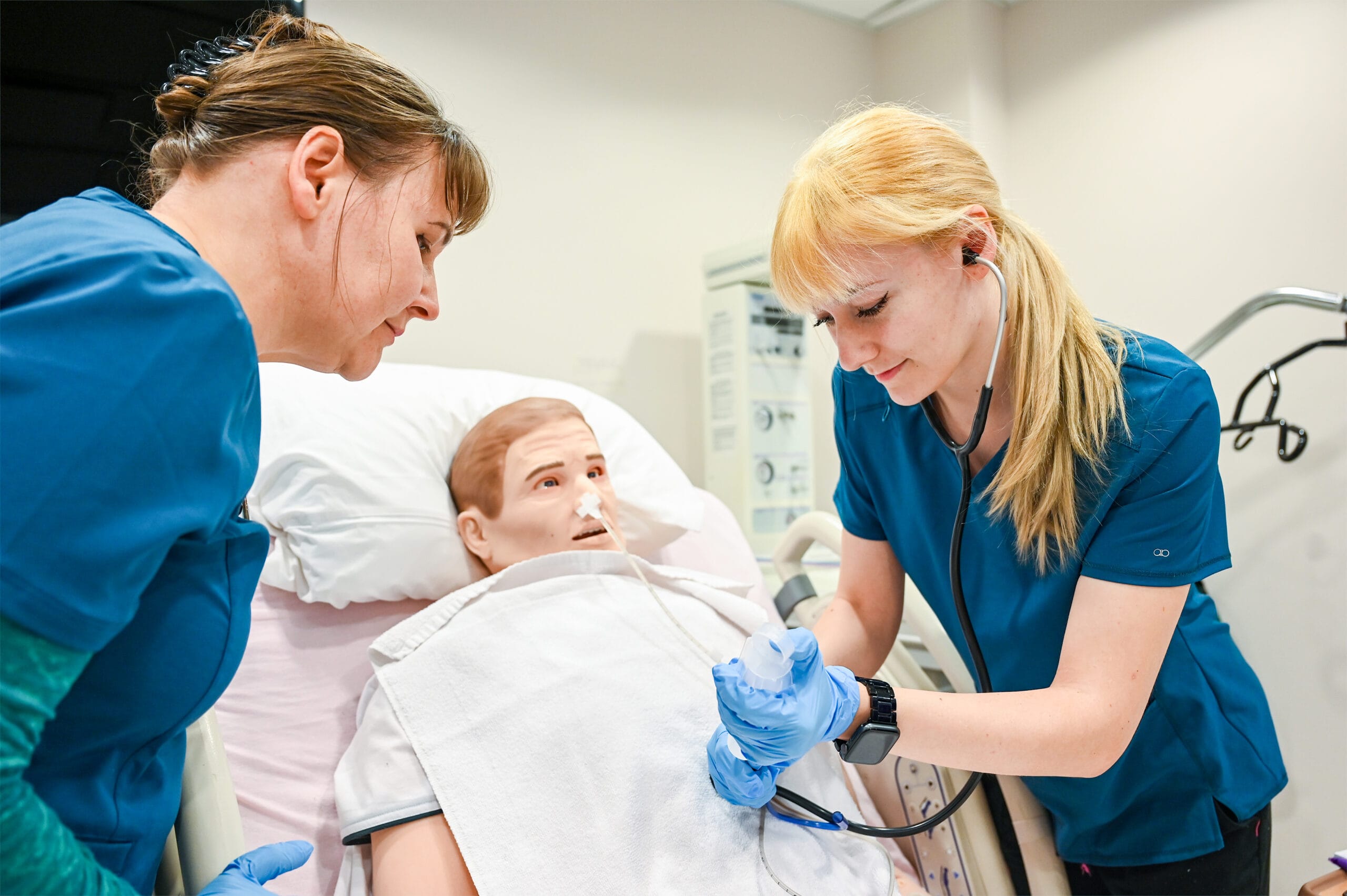 Photo of LPN students in lab