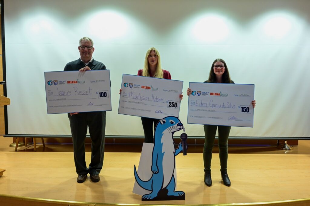 Top 3 winners of Speech Symposium