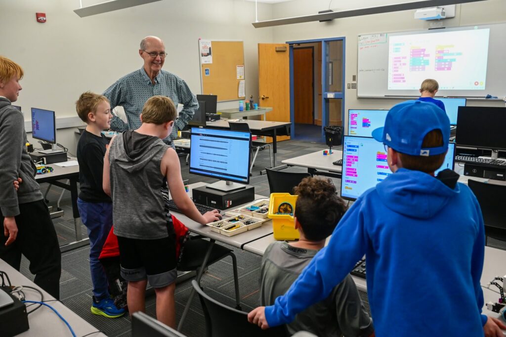 Lego robotics class taught by Joe Barlow