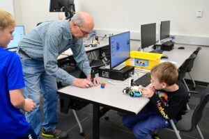 Lego robotics class taught by Joe Barlow