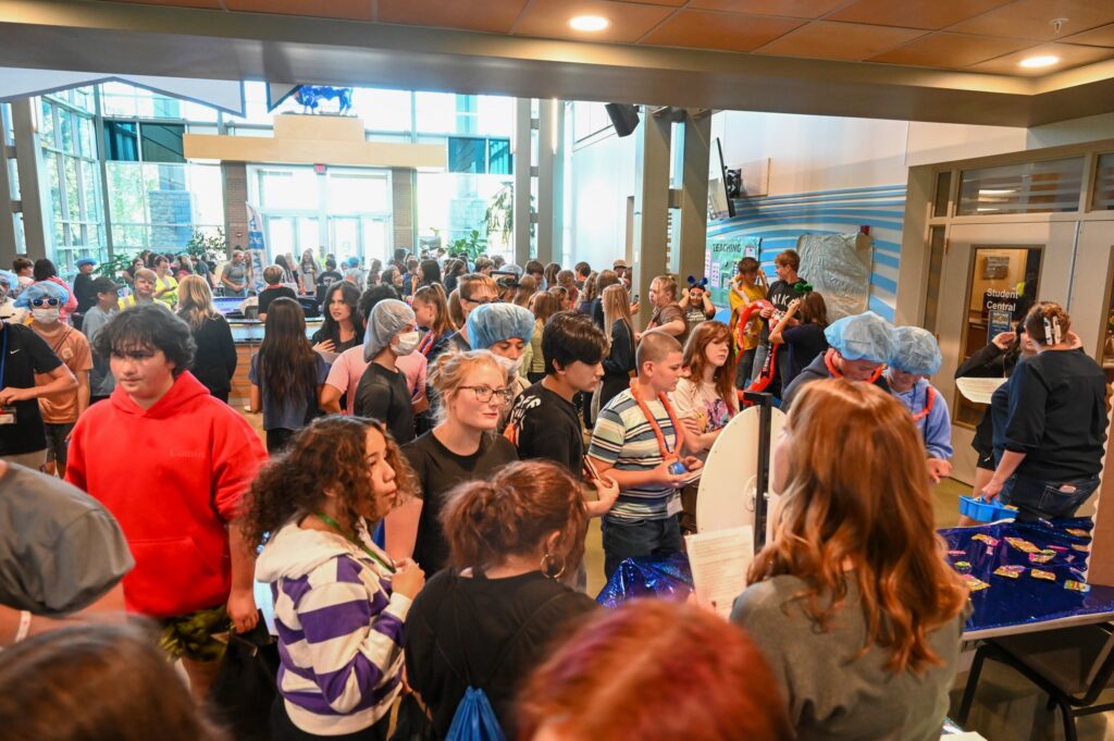 Many students from throughout north-central Montana get their first exposure to Great Falls College through Worlds of Work.